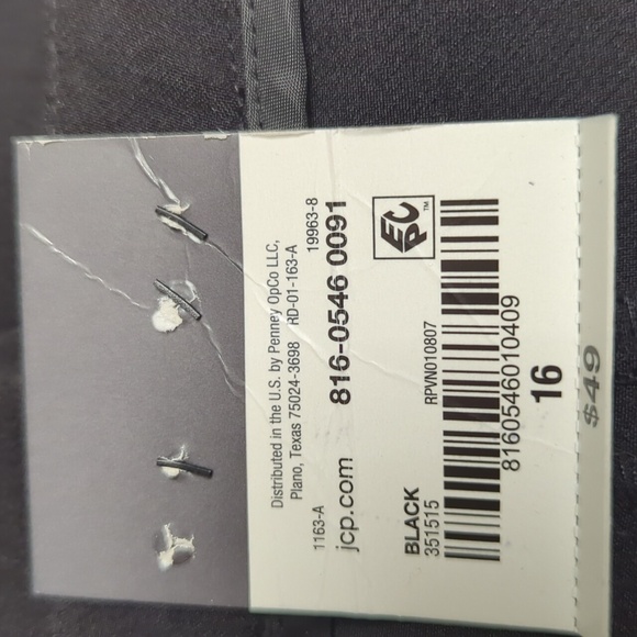 Worthington Women's Mid Rise Slim Fit Ankle Pants Size 16 NWT MSRP $49 - Picture 9 of 9